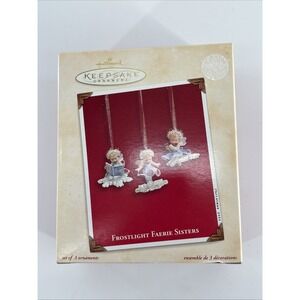 Hallmark Keepsake Frostlight Faerie Sisters Ornaments Set of 3  2003 Dv155